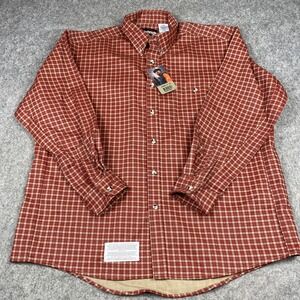 Bulwark FR Shirt Mens XL Red Plaid Flame Resistant LS Button Up Work